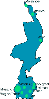 Kaart Limburg